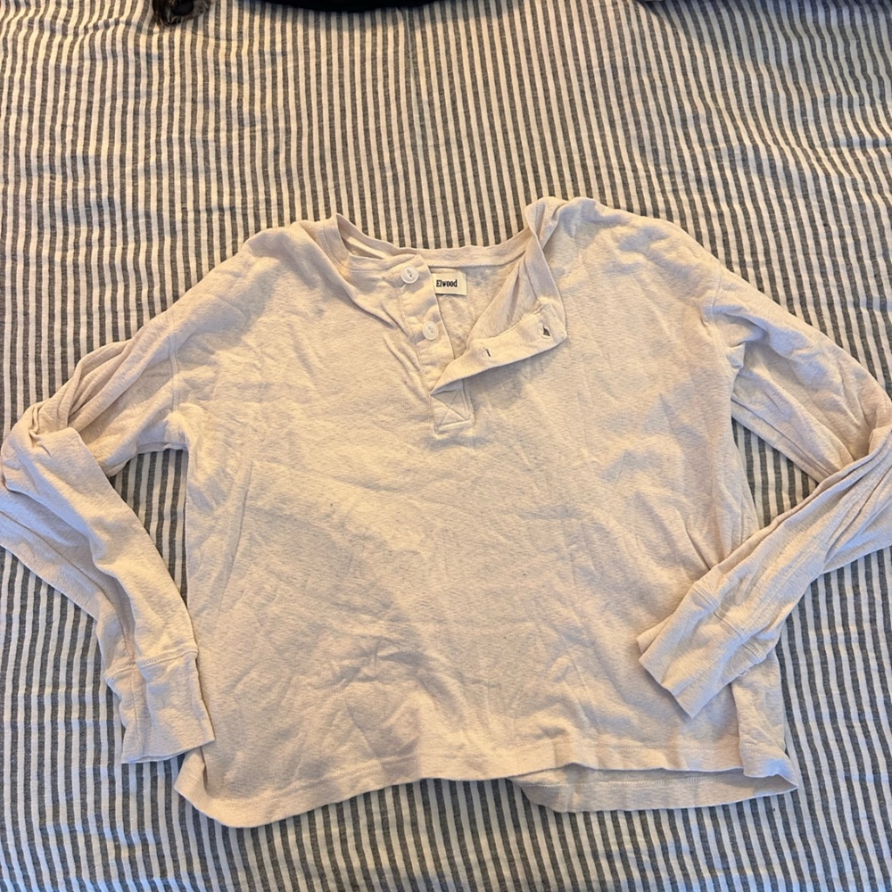 Elwood Cream Long Sleeve Shirt